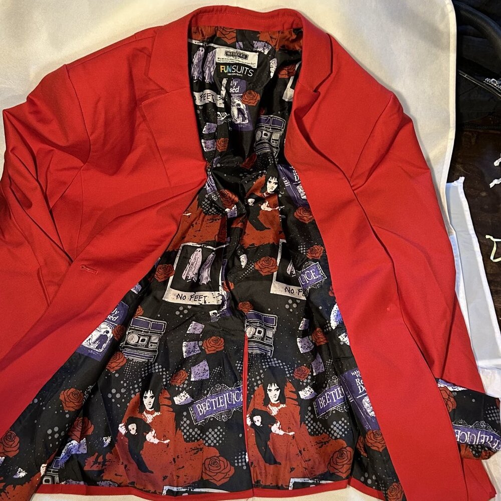 DC Comics Red Beetlejuice Blazer